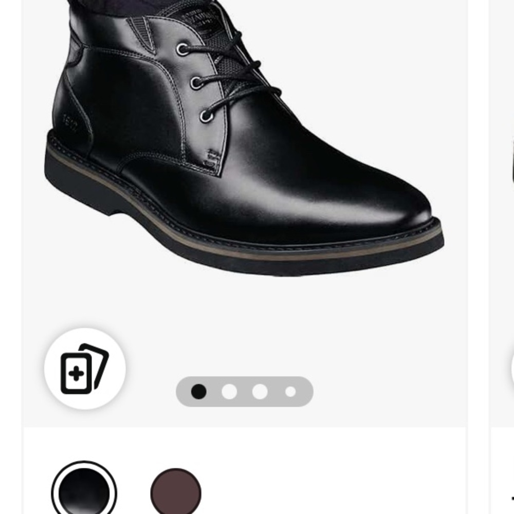 Nunn Bush Black Leather Chukka Boots